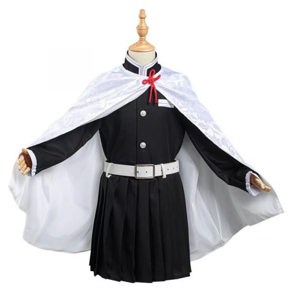 Demon-Slayer-Kimetsu-no-Yaiba-Tsuyuri-Kanawo-Cosplay-Costume-Kids-Girls-Skirt-Cloak-Outfits-Halloween-Carnival