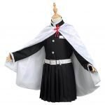 Demon-Slayer-Kimetsu-no-Yaiba-Tsuyuri-Kanawo-Cosplay-Costume-Kids-Girls-Skirt-Cloak-Outfits-Halloween-Carnival