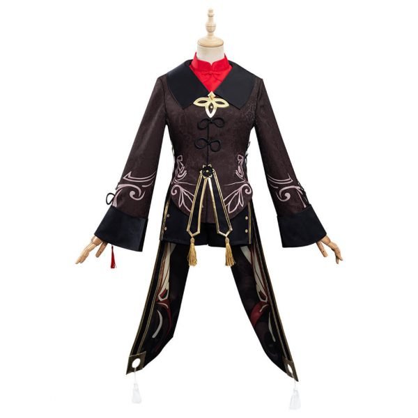 Genshin-Impact-HuTao-Cosplay-Costume-Outfit-Dress-Halloween-Carnival-Suit