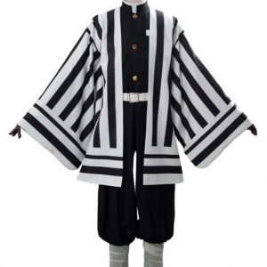 Obanai Cosplay Costume Uniform Outfit Kimono-02