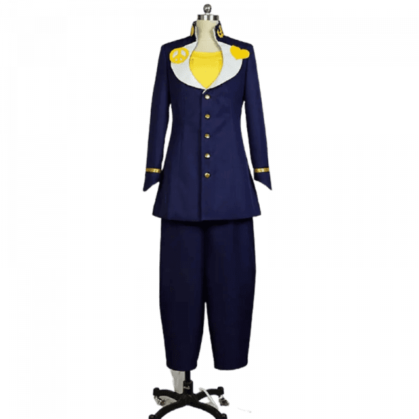 JoJo’s Bizarre Adventure Higashikata Josuke Men Outfit Suit Cosplay Costume (1)