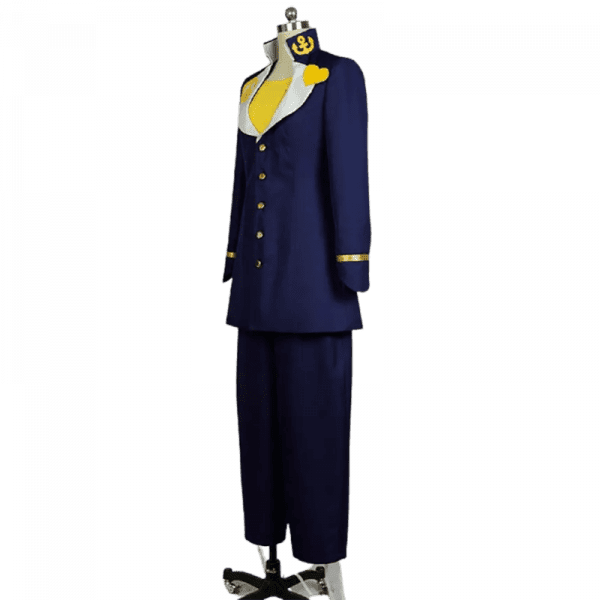JoJo’s Bizarre Adventure Higashikata Josuke Men Outfit Suit Cosplay Costume (2)