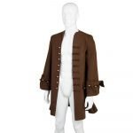 Pirates-Cosplay-Costume-Captain-Jack-Costume-Sparrow-Jacket-Only-Costume-Halloween-Cosplay-Costume