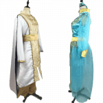 Aladdin Prince Princess Jasmine Lovers Cosplay Costume Dress Coat (1)