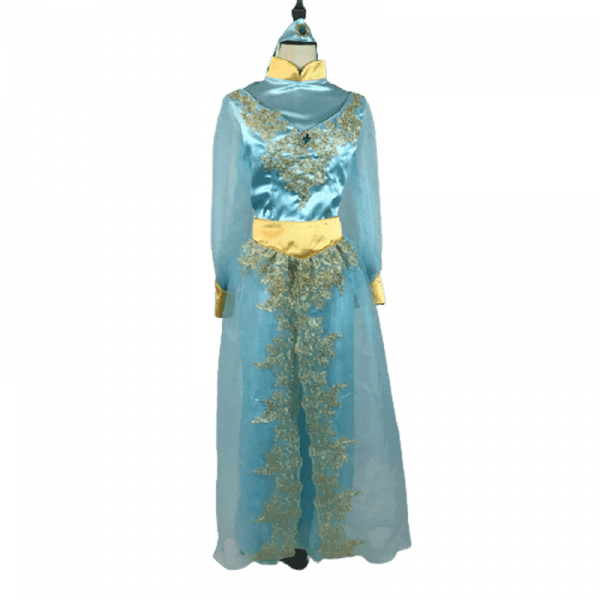 Aladdin Prince Princess Jasmine Lovers Cosplay Costume Dress Coat (4)-2