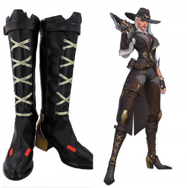 OW Ashe Elizabeth Caledonia Calamity Cosplay Boots Shoes