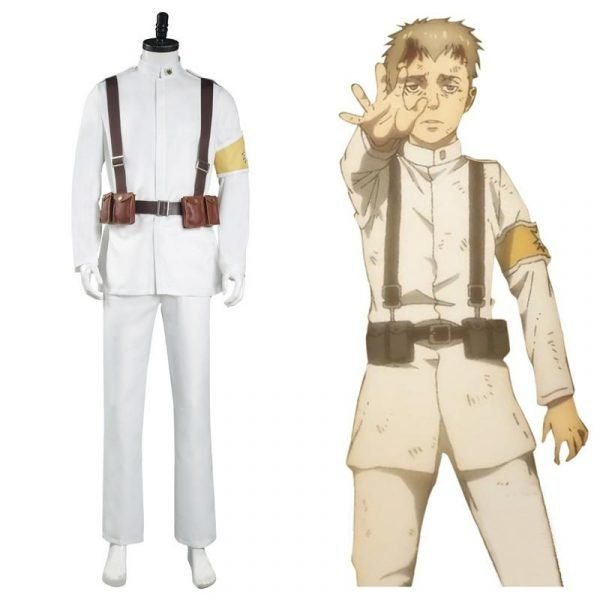 Shingeki No Kyojin S4 Marley Eldian White Uniform Costume