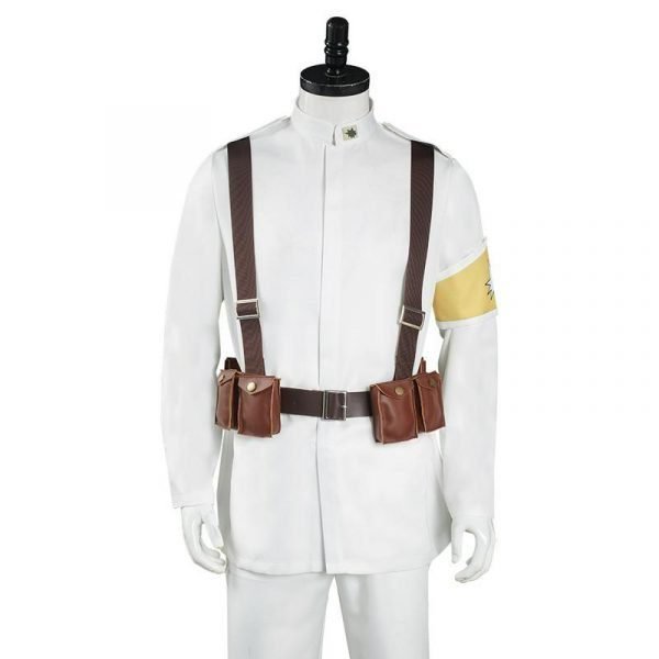 Shingeki No Kyojin S4 Marley Eldian White Uniform Costume
