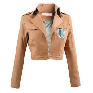 Cosplay Jacket Red Scarf Set of Shingeki no Kyojin Mikasa·Ackerman