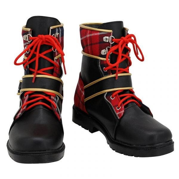 Pomefiore Epel Felmier Cosplay Black Red Boots Custom Made