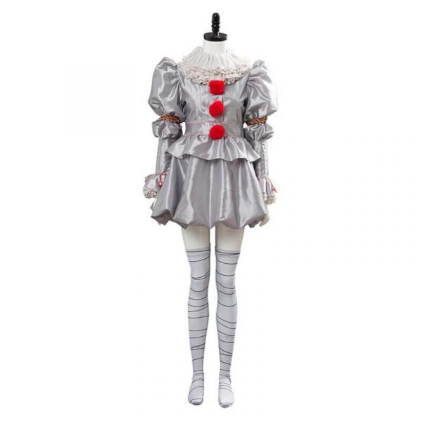 Adult Women IT 2 Pennywise Clown Cosplay Costume