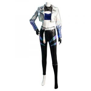 LOL KDA Groups Akali The Rogue Assassin Cosplay Costume Coat Vest Outfits
