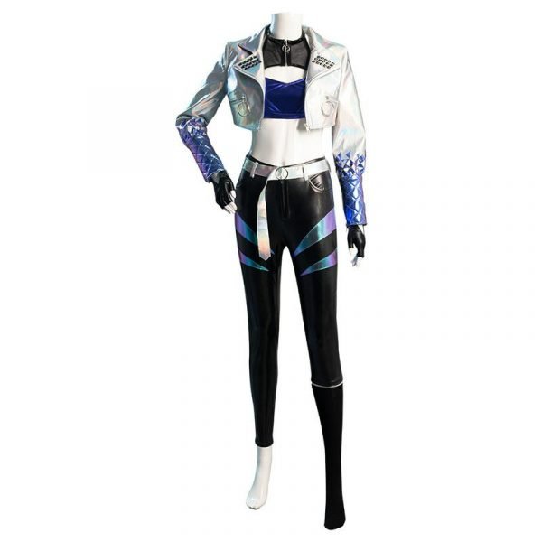 LOL KDA Groups Akali The Rogue Assassin Cosplay Costume Coat Vest Outfits