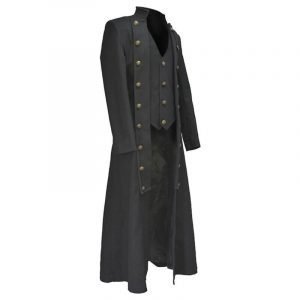 Long Tuxedo Suit Gothic Tailcoat Medieval Men Steampunk Coats Pirate Cosplay costume