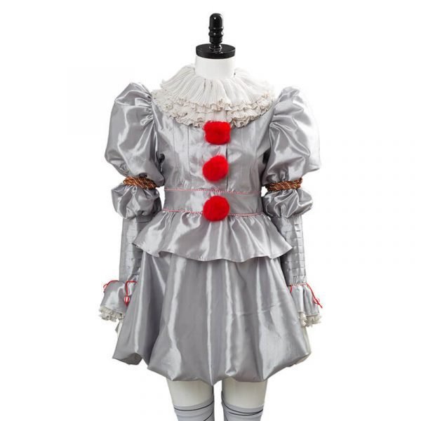 Adult Women IT 2 Pennywise Clown Cosplay Costume