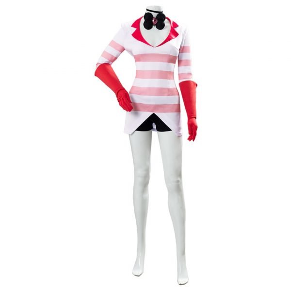 Hazbin Cosplay Hotel Dust Dress Angel Cosplay Costume