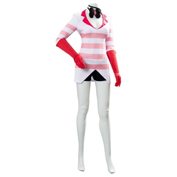 Hazbin Cosplay Hotel Dust Dress Angel Cosplay Costume