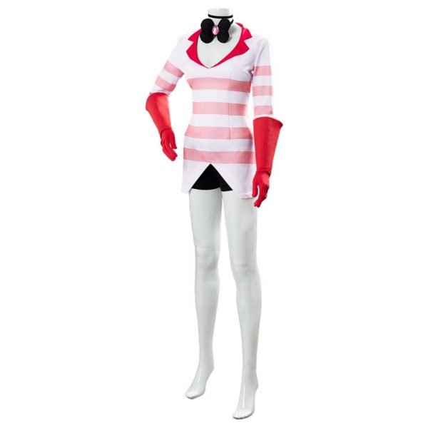 Hazbin Cosplay Hotel Dust Dress Angel Cosplay Costume