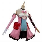 OW Cosplay D.VA DVA Hana Song Magic Girl Cosplay Costume Uniform Dress Adult Women Full Sets