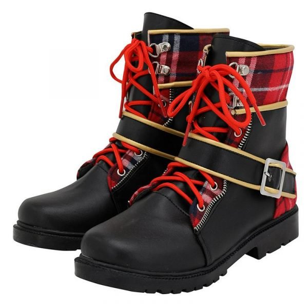 Pomefiore Epel Felmier Cosplay Black Red Boots Custom Made