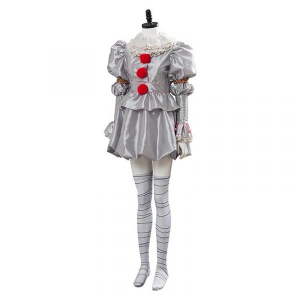 Adult Women IT 2 Pennywise Clown Cosplay Costume