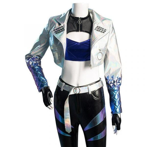 LOL KDA Groups Akali The Rogue Assassin Cosplay Costume Coat Vest Outfits