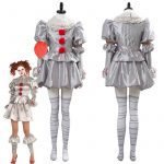 Adult Women IT 2 Pennywise Clown Cosplay Costume