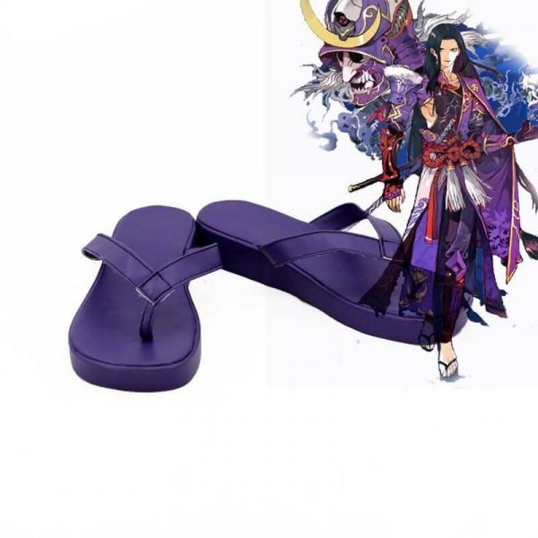 Onmyoji Cosplay Shoes Purple Boots