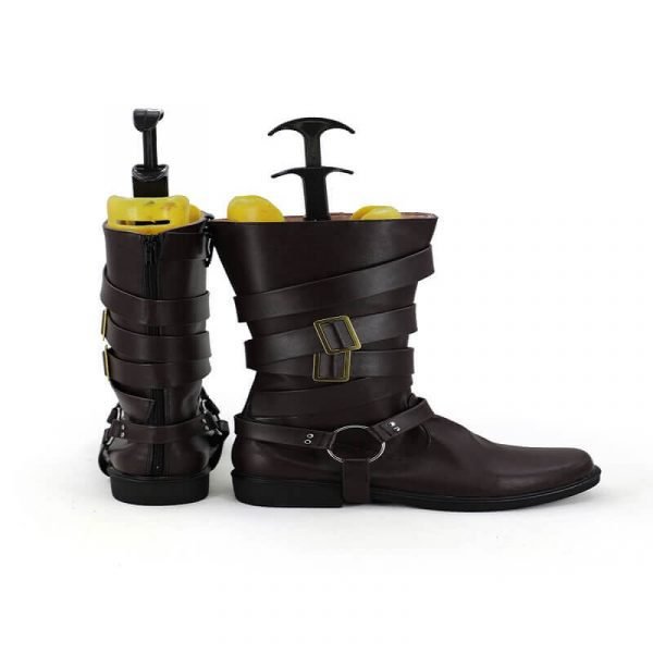 High Quality Dante Cosplay Boots Brown PU Shoes