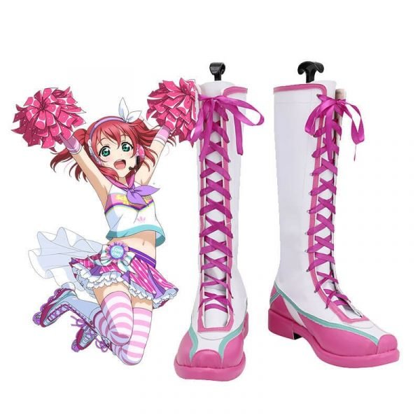 Anime LoveLive! Sunshine!! Jumping Heart Ruby Kurosawa Boots Props LL Female Girl Boot Shoes