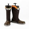 OW Game Hero Tracer Gliding Suit Skin Cosplay Shoes Brown Long Boots