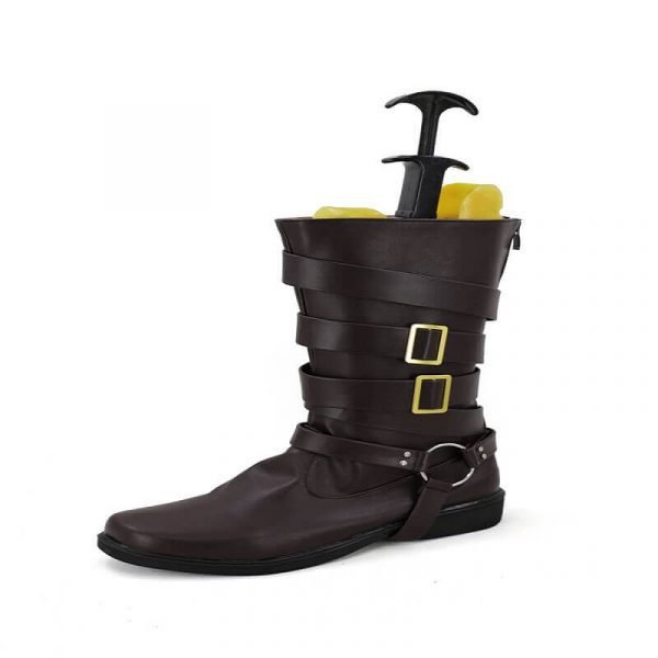 High Quality Dante Cosplay Boots Brown PU Shoes