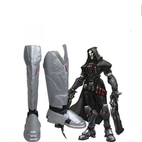 OW Cosplay Reaper Costume Gabriel Reyes Shoes Boots