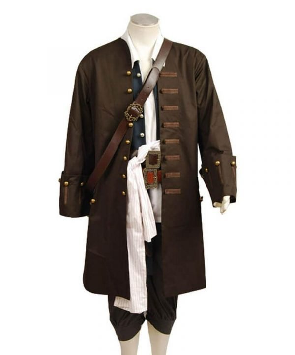 Pirates Costume Captain Jack Cosplay Sparrow Costume
