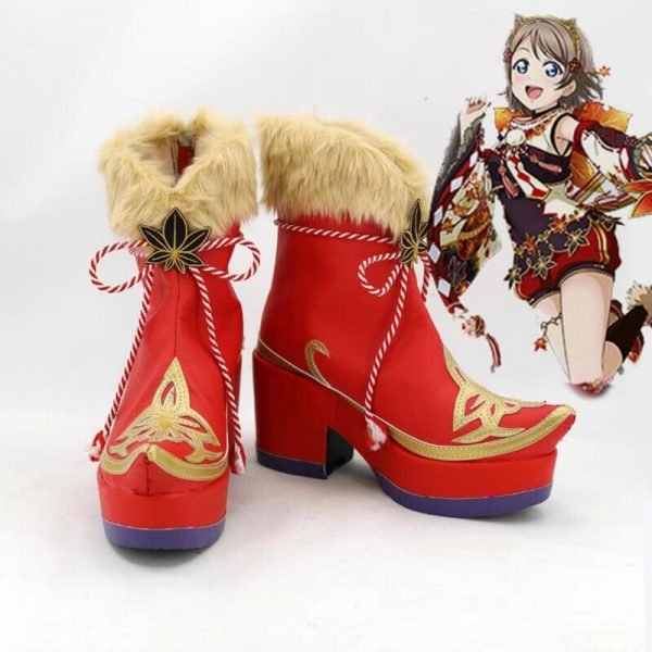 LoveLive Sunshine Aqours Takami Chika Sakurauchi Riko Matsuura kanan Kurosawa Dia Watanabe You Cosplay Shoes Boots