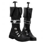 Genshin Impact Diluc Ragnvindr Cosplay Boots Black Shoes High Heel Shoes