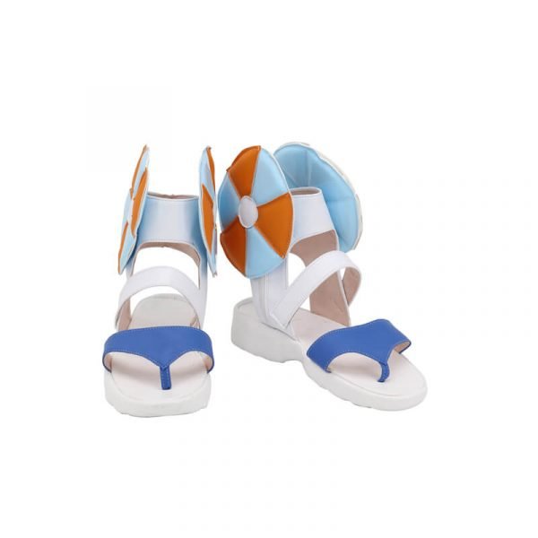 Anime Pokemen Sword/Shield Nessa Cosplay Shoes Boots PU Leather Shoes