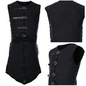 Elf Warrior Leather Armor Vest Female Cosplay Costume