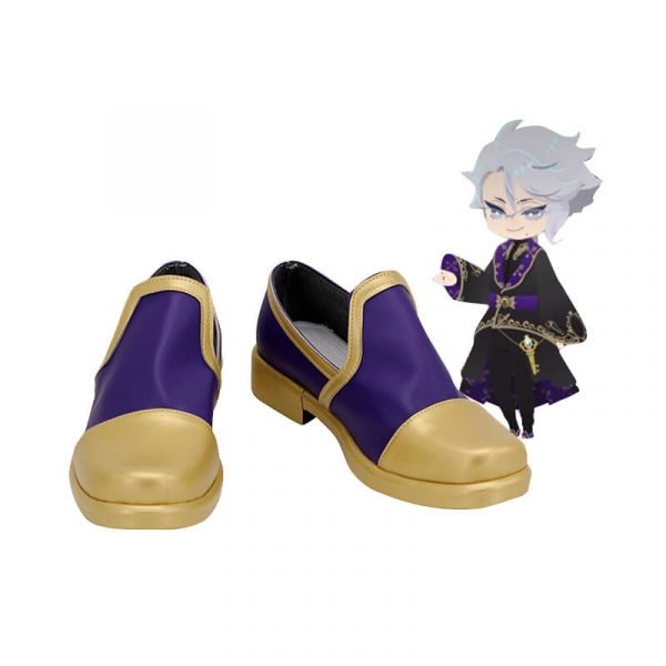 Twisted Wonderland Azul Cosplay Shoes PU Leather Boots