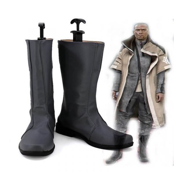 Detroit: Become Human Cosplay Shoes Markus Boots PU Leather Shoes