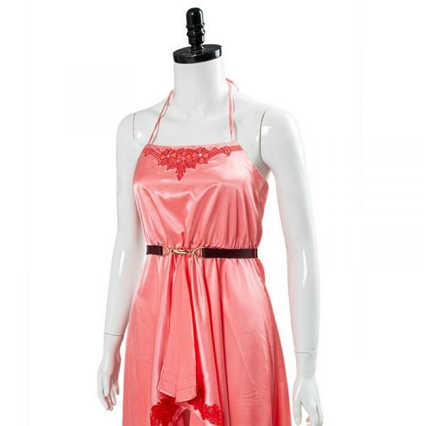 Final Fantasy VII Remake Cosplay Wall Market the Honeybee Inn Aerith Pink Short Dress