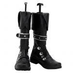 Genshin Impact Diluc Ragnvindr Cosplay Boots Black Shoes High Heel Shoes