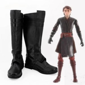 Anakin Skywalker Boots Star Cosplay Wa Anakin Skywalker Cosplay Boots Black Shoes