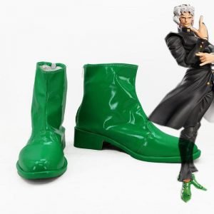 JOJO tardust Crusaders Noriaki Kakyoin Green Cosplay Boots