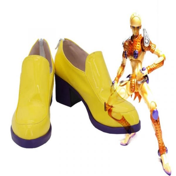 JOJO’s Bizarre Adventure Golden Wind Giorno Giovanna Cosplay Shoes Boots