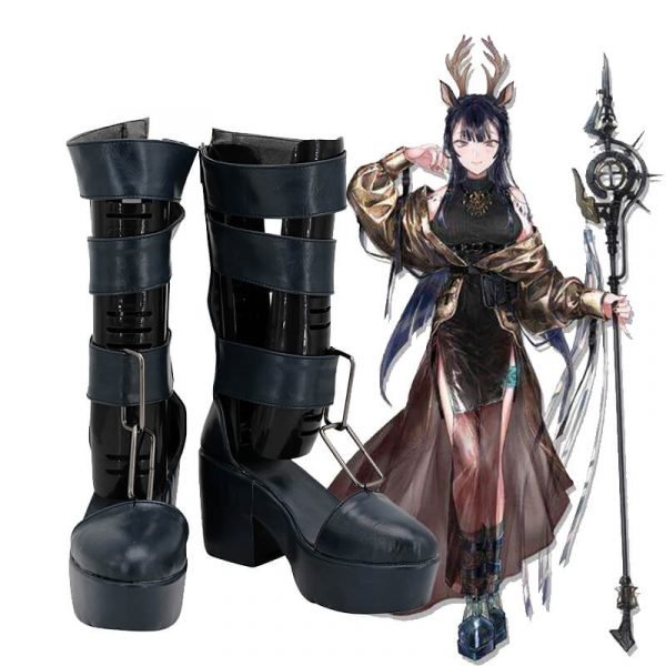 Game Arknights Cosplay Shoes Boots TSUKINOGI Shoes Boots