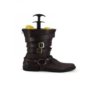 High Quality Dante Cosplay Boots Brown PU Shoes