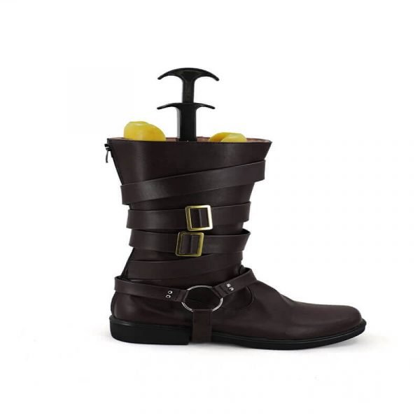 High Quality Dante Cosplay Boots Brown PU Shoes