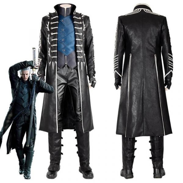 DMC Vergil Cosplay Costume Outfit Coat Jacket