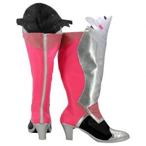Hot Game OW Cosplay Boots Mercy Angela Ziegler Pink Skin Cosplay Shoes
